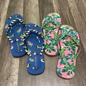 Set of 2 Vera Bradley Flip Flops – Size 9/10